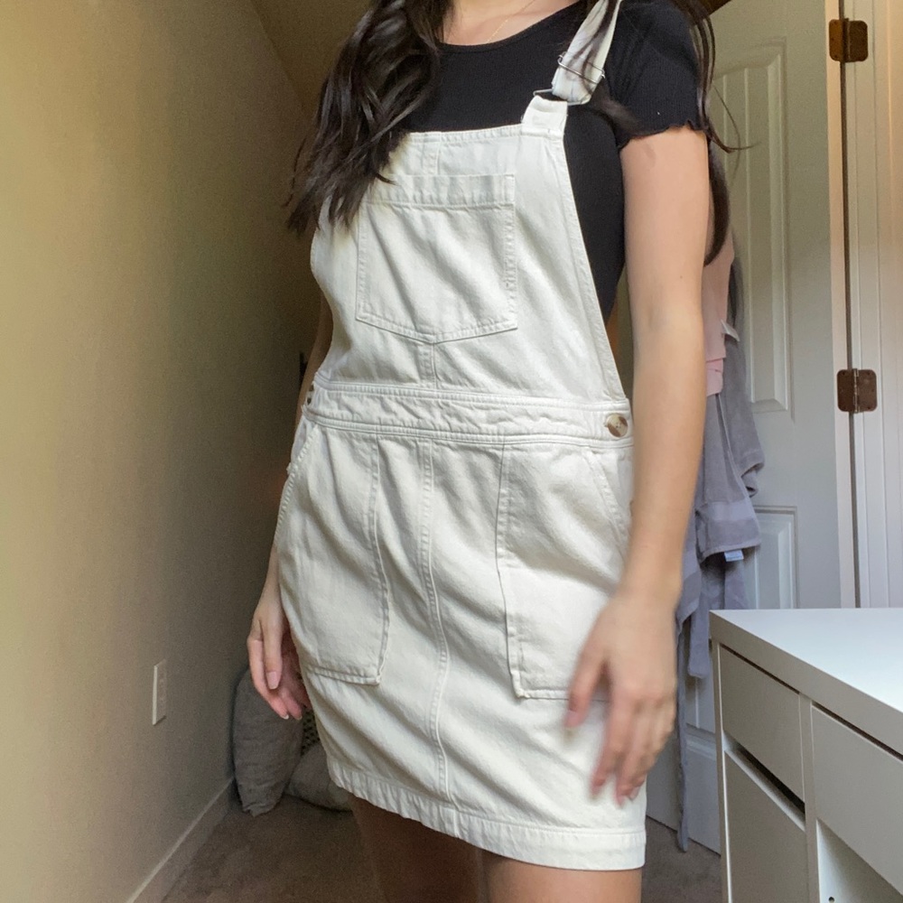 Dry Goods Beige Overall Dress